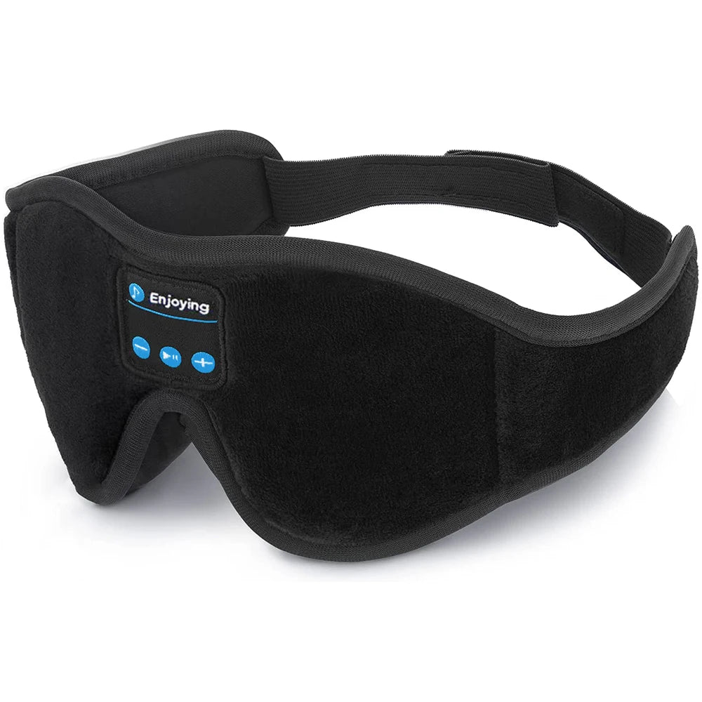 DreamWave sleep mask, a soft 3D Bluetooth sleep mask designed for comfortable rest and relaxation.